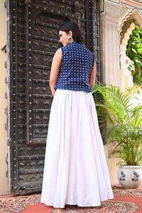 Bahe Kurtiz Printed Top with Maxi Skirt Co-Ord Set for Women