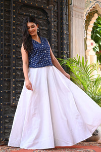 Bahe Kurtiz Printed Top with Maxi Skirt Co-Ord Set for Women