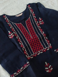 Bahe Kurtiz Pure kota doriya embroidary kurta and pant with dupatta set