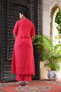 Bahe Kurtiz Printed A-Line Co-Ord Set with Collar Design for Women – Elegant and Comfortable