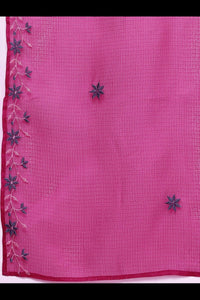 Bahe Kurtiz Pink Pure Kota Doriya Kurta Pant Dupatta Set for Women