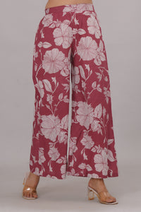 Bahe Kurtiz Pure Cotton halter neck sleeveless kurta with plazzo set
