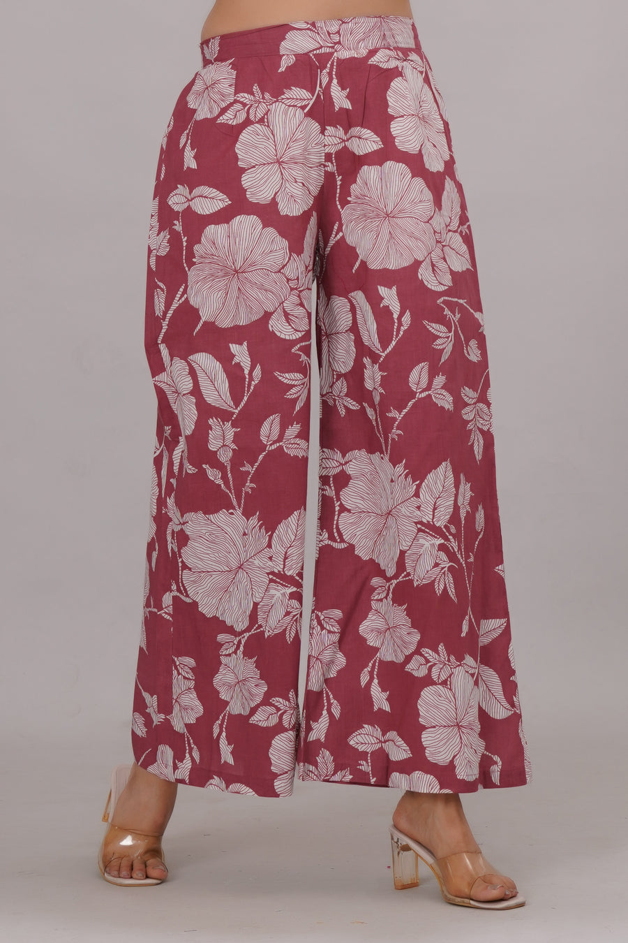Bahe Kurtiz Pure Cotton halter neck sleeveless kurta with plazzo set
