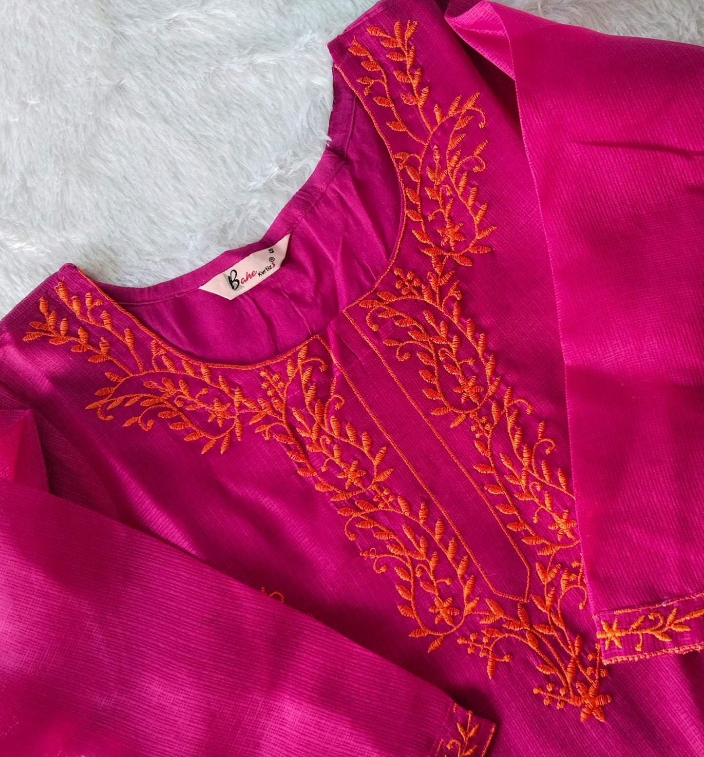 Bahe Kurtiz Pure kota doriya embroidary kurta and pant with dupatta set